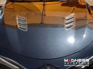  Alfa Romeo Stelvio Hood Air Vent Trim Kit - Quadrifoglio - Carbon Fiber